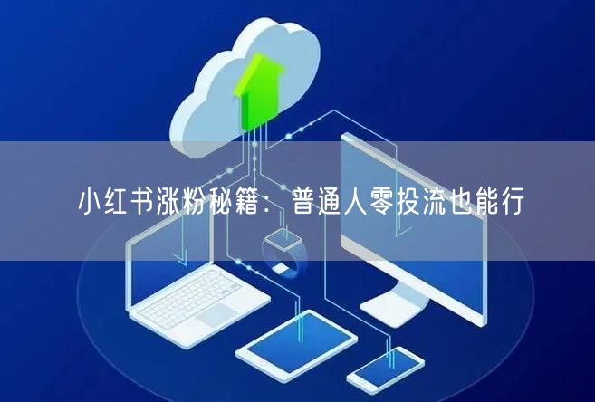 小红书涨粉秘籍：普通人零投流也能行