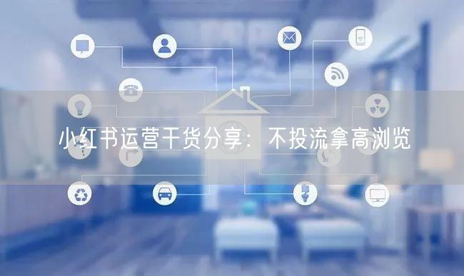 小红书运营干货分享：不投流拿高浏览